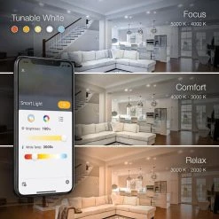 Commercial Electric 4 in. Smart Hubspace Selectable CCT Ultra Slim Integrated LED Recessed Light Kit -Commercial Electric Sales commercial electric recessed lighting kits 50291 76 1000