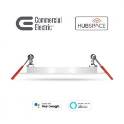Commercial Electric 4 in. Smart Hubspace Selectable CCT Ultra Slim Integrated LED Recessed Light Kit -Commercial Electric Sales commercial electric recessed lighting kits 50291 a0 1000