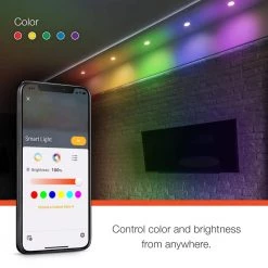 Commercial Electric 6 in. Smart Hubspace Ultra Slim New Construction and Remodel RGB+W LED Recessed Kit -Commercial Electric Sales commercial electric recessed lighting kits 50292 44 1000