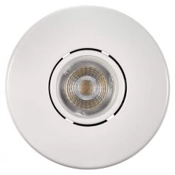 Commercial Electric 4 in. White LED Swivel Baffle Round Trim New Construction and Remodel Recessed Lighting Kit with LED Bulb -Commercial Electric Sales commercial electric recessed lighting kits 91269 c3 1000