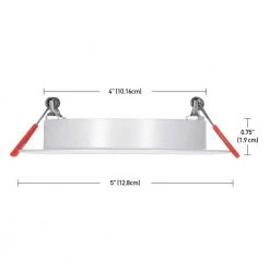Commercial Electric Slim Baffle 4 in. Color Selectable New Construction and Remodel Canless Recessed Integrated LED Kit (4-Pack) -Commercial Electric Sales commercial electric recessed lighting kits 91475 1d 1000