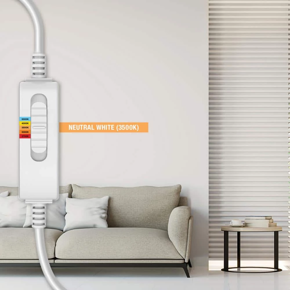 Commercial Electric Slim Baffle 6 in. Color Selectable New Construction and Remodel Canless Recessed Integrated LED Kit (4-Pack) 9 Commercial Electric Slim Baffle 6 in. Color Selectable New Construction and Remodel Canless Recessed Integrated LED Kit (4-Pack) - Image 7