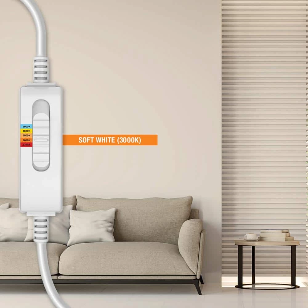 Commercial Electric Slim Baffle 6 in. Color Selectable New Construction and Remodel Canless Recessed Integrated LED Kit (4-Pack) 10 Commercial Electric Slim Baffle 6 in. Color Selectable New Construction and Remodel Canless Recessed Integrated LED Kit (4-Pack) - Image 8