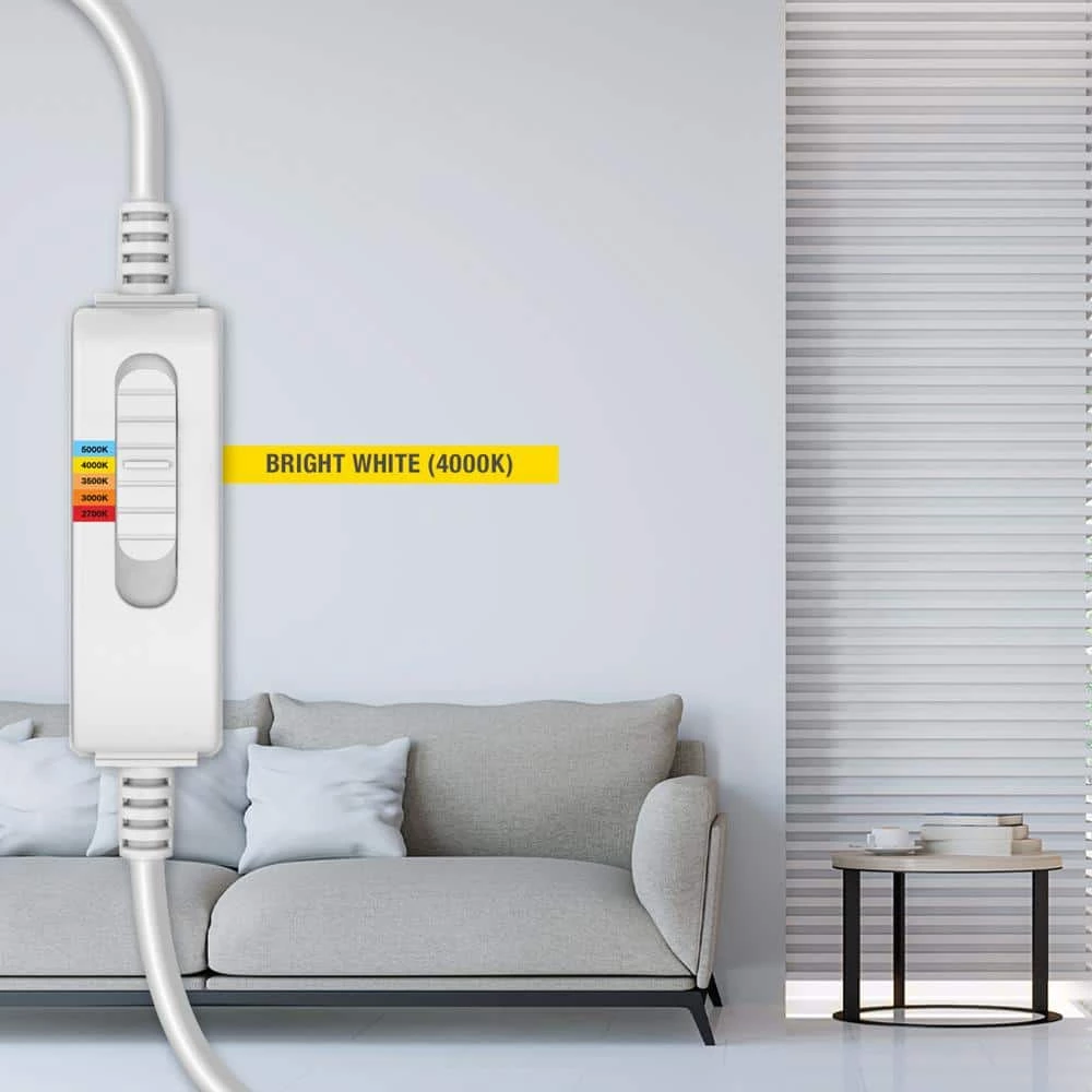 Commercial Electric Slim Baffle 6 in. Color Selectable New Construction and Remodel Canless Recessed Integrated LED Kit (4-Pack) 8 Commercial Electric Slim Baffle 6 in. Color Selectable New Construction and Remodel Canless Recessed Integrated LED Kit (4-Pack) - Image 6