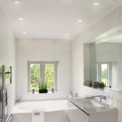 Commercial Electric 4 in. White Flush Round Wet Rated LED Integrated Recessed Lighting Kit (6-Pack) 10 Commercial Electric 4 in. White Flush Round Wet Rated LED Integrated Recessed Lighting Kit (6-Pack) -Commercial Electric Sales commercial electric recessed lighting kits 91514 c3 1000