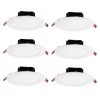 Commercial Electric 6 in. White Flush Round Wet Rated LED Integrated Recessed Lighting Kit (6-Pack) 1 Commercial Electric 6 in. White Flush Round Wet Rated LED Integrated Recessed Lighting Kit (6-Pack) -Commercial Electric Sales commercial electric recessed lighting kits 91515 64 1000