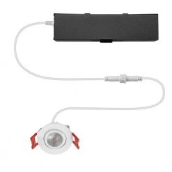 Commercial Electric 2 in. White Gimble LED Integrated Trimless Recessed Lighting Kit -Commercial Electric Sales commercial electric recessed lighting kits 91578 40 1000
