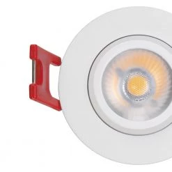 Commercial Electric 2 in. White Gimble LED Integrated Trimless Recessed Lighting Kit -Commercial Electric Sales commercial electric recessed lighting kits 91578 4f 1000