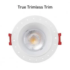 Commercial Electric 3 in. White Interchangeable Trim LED Integrated Trimless Recessed Lighting Kit -Commercial Electric Sales commercial electric recessed lighting kits 91581 44 1000