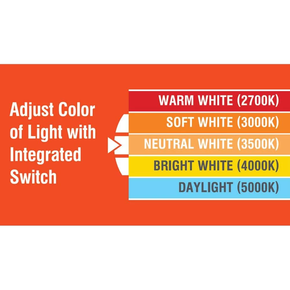 Commercial Electric Easy-Up 6 in. White Baffle Integrated LED Recessed Kit with Selectable CCT (2700K-5000K), (No Can Needed) 6 Commercial Electric Easy-Up 6 in. White Baffle Integrated LED Recessed Kit with Selectable CCT (2700K-5000K), (No Can Needed) - Image 4