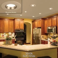 Commercial Electric 5 in./6 in. Selectable Integrated LED Recessed Trim Can Light with 4 Interchangeable Trims 950 Lumens Dimmable (8-Pack) -Commercial Electric Sales commercial electric recessed lighting trims 53198101 8pk 1f 1000