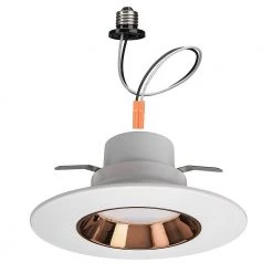 Commercial Electric 5 in./6 in. Selectable Integrated LED Recessed Trim Can Light with 4 Interchangeable Trims 950 Lumens Dimmable (8-Pack) -Commercial Electric Sales commercial electric recessed lighting trims 53198101 8pk 66 1000