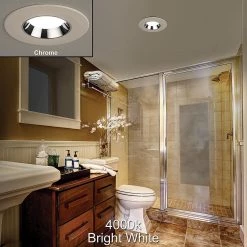 Commercial Electric 5 in./6 in. Selectable Integrated LED Recessed Trim Can Light with 4 Interchangeable Trims 950 Lumens Dimmable (8-Pack) -Commercial Electric Sales commercial electric recessed lighting trims 53198101 8pk fa 1000