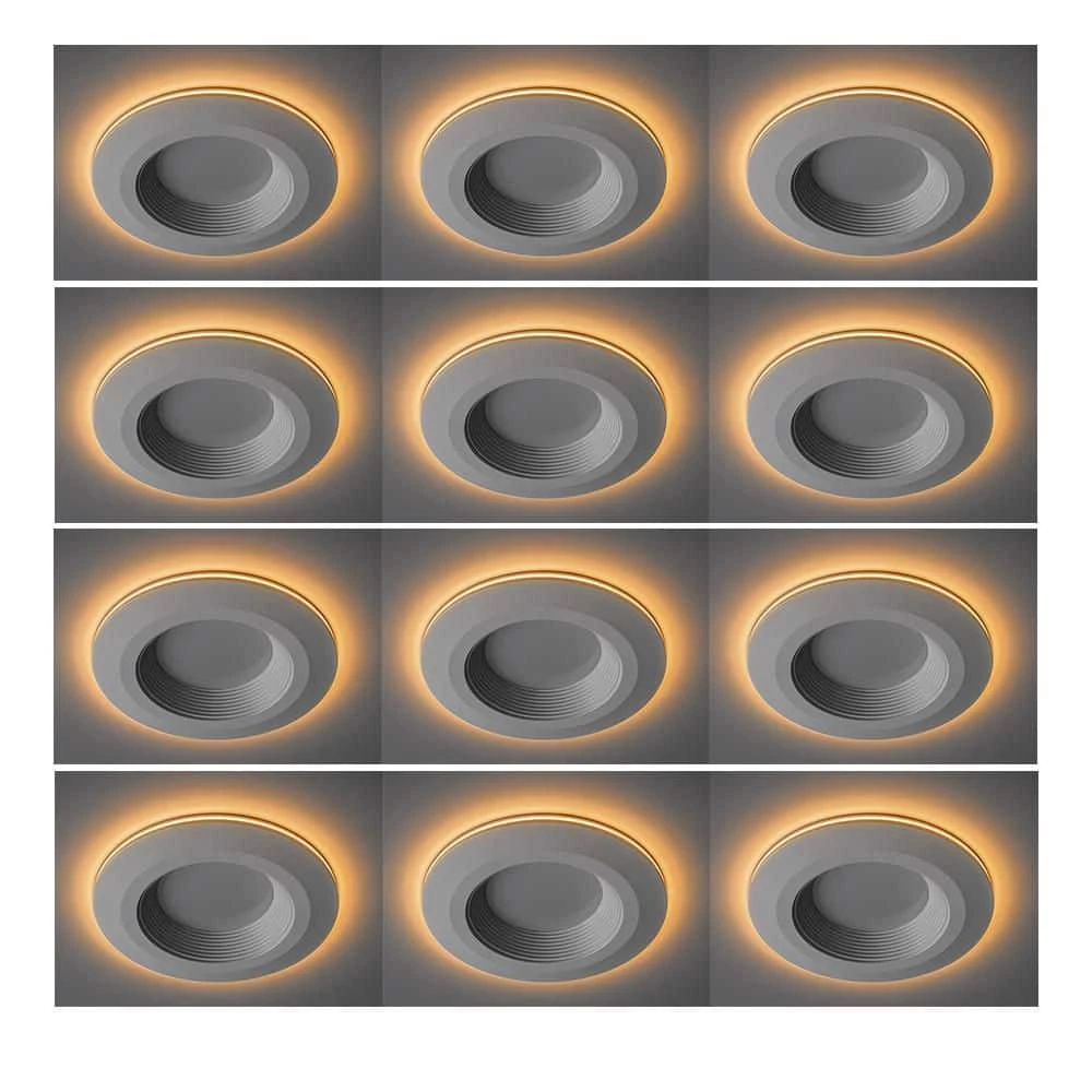 Commercial Electric 6 in. Color Selectable CCT Integrated LED Recessed Light Trim with Night Light Feature Downlight 670 Lumens (12-Pack) 12 Commercial Electric 6 in. Color Selectable CCT Integrated LED Recessed Light Trim with Night Light Feature Downlight 670 Lumens (12-Pack) - Image 10