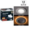 Commercial Electric 6 in. Color Selectable CCT Integrated LED Recessed Light Trim with Night Light Feature Downlight 670 Lumens (12-Pack)