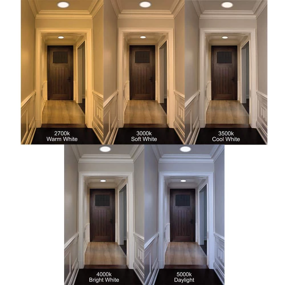 Commercial Electric Ultra-Slim 6 in. Canless Selectable CCT Integrated LED Recessed Light Trim Downlight Wet Rated 900 Lumens (12-Pack) 9 Commercial Electric Ultra-Slim 6 in. Canless Selectable CCT Integrated LED Recessed Light Trim Downlight Wet Rated 900 Lumens (12-Pack) - Image 7