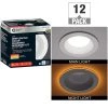 Commercial Electric 6 in. Canless Color Selectable Integrated LED Recessed Light Trim w/ Night Light Reduces Eye Glare 900 Lumens (12-Pack)