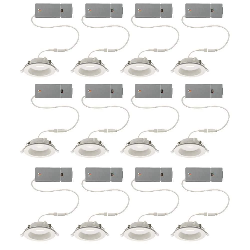 Commercial Electric 6 in. Canless Color Selectable Integrated LED Recessed Light Trim w/ Night Light Reduces Eye Glare 900 Lumens (12-Pack) 14 Commercial Electric 6 in. Canless Color Selectable Integrated LED Recessed Light Trim w/ Night Light Reduces Eye Glare 900 Lumens (12-Pack) - Image 12