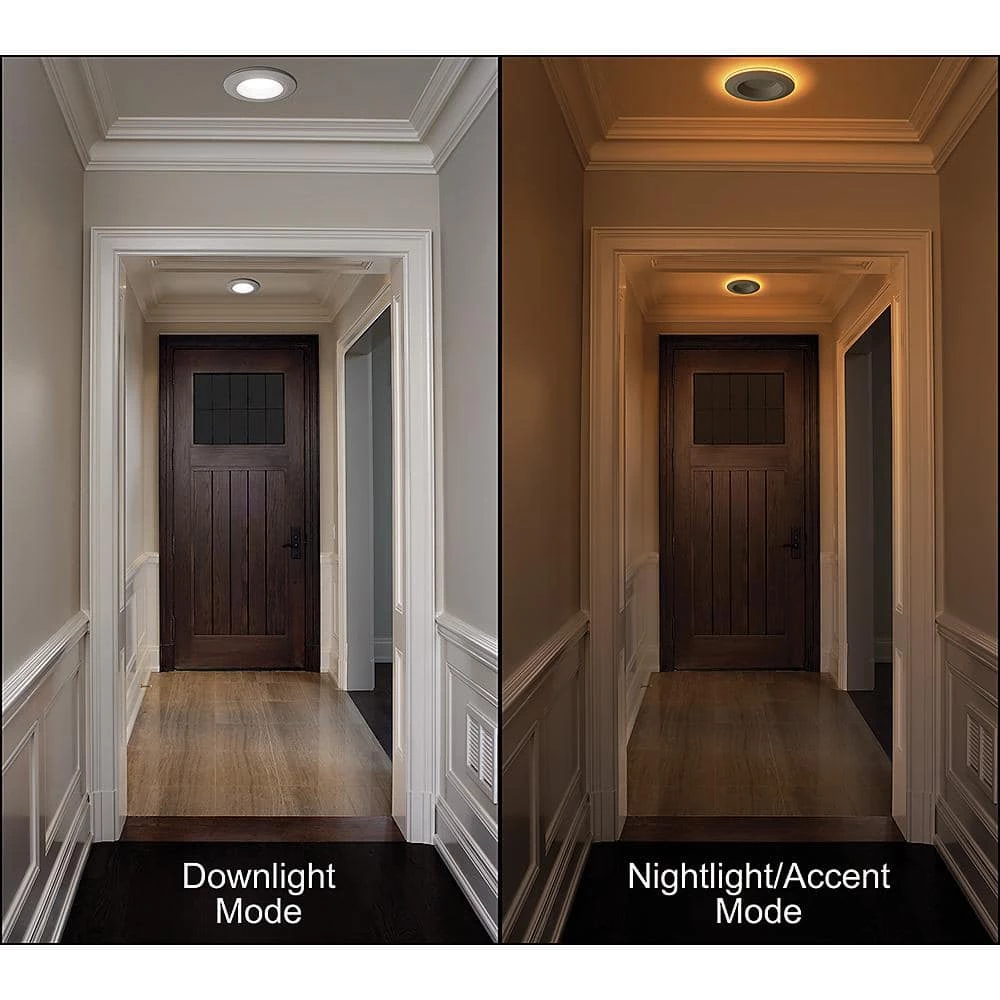 Commercial Electric 6 in. Canless Color Selectable Integrated LED Recessed Light Trim w/ Night Light Reduces Eye Glare 900 Lumens (4-Pack) 8 Commercial Electric 6 in. Canless Color Selectable Integrated LED Recessed Light Trim w/ Night Light Reduces Eye Glare 900 Lumens (4-Pack) - Image 6
