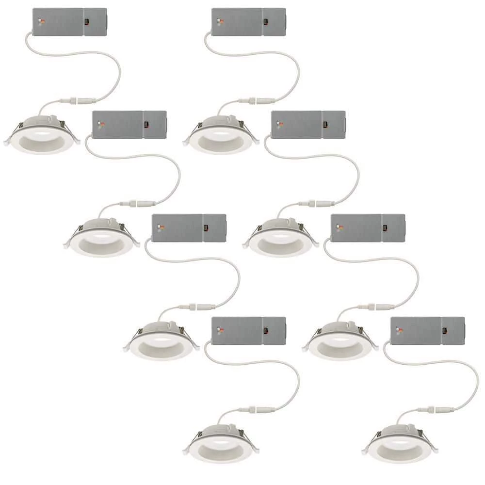 Commercial Electric 6 in. Canless Color Selectable Integrated LED Recessed Light Trim w/ Night Light Reduces Eye Glare 900 Lumens (8-Pack) 14 Commercial Electric 6 in. Canless Color Selectable Integrated LED Recessed Light Trim w/ Night Light Reduces Eye Glare 900 Lumens (8-Pack) - Image 12