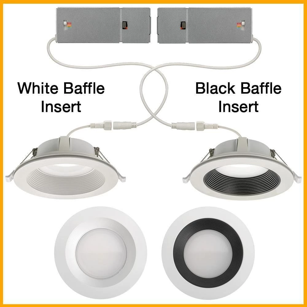 Commercial Electric 6 in. Canless Color Selectable Integrated LED Recessed Light Trim w/ Night Light Reduces Eye Glare 900 Lumens 13 Commercial Electric 6 in. Canless Color Selectable Integrated LED Recessed Light Trim w/ Night Light Reduces Eye Glare 900 Lumens - Image 11