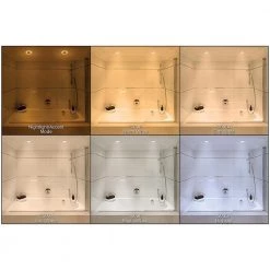 Commercial Electric Ultra Slim 3 in. Color Selectable CCT Canless Integrated LED Recessed Light Trim with Night Light Feature (12-Pack) -Commercial Electric Sales commercial electric recessed lighting trims 53826101 12pk 40 1000