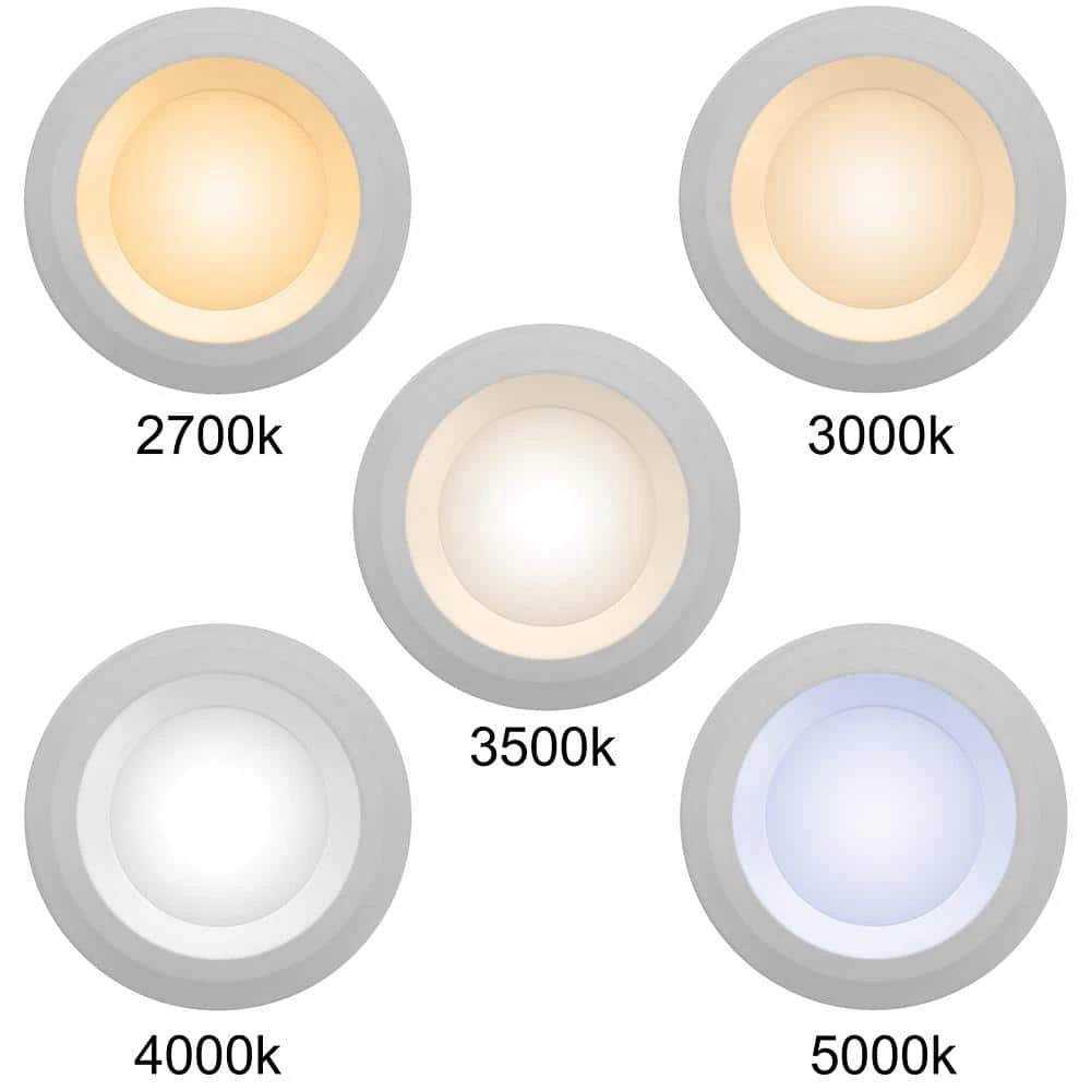 Commercial Electric Ultra Slim 4 in. Color Selectable CCT Canless Integrated LED Recessed Light Trim with Night Light Feature (12-Pack) 6 Commercial Electric Ultra Slim 4 in. Color Selectable CCT Canless Integrated LED Recessed Light Trim with Night Light Feature (12-Pack) - Image 4