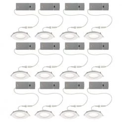Commercial Electric Ultra Slim 4 in. Color Selectable CCT Canless Integrated LED Recessed Light Trim with Night Light Feature (12-Pack) 24 Commercial Electric Ultra Slim 4 in. Color Selectable CCT Canless Integrated LED Recessed Light Trim with Night Light Feature (12-Pack) -Commercial Electric Sales commercial electric recessed lighting trims 53827101 12pk fa 1000