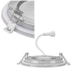 Commercial Electric Ultra Slim 4 in. Canless Selectable CCT Integrated LED Recessed Light Trim with Night Light Feature 650 Lumens (24-Pack) -Commercial Electric Sales commercial electric recessed lighting trims 53827101 24pk c3 1000