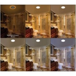 Commercial Electric Ultra Slim 8 in. Color Selectable CCT Canless Integrated LED Recessed Light Trim with Night Light Feature (12-Pack) -Commercial Electric Sales commercial electric recessed lighting trims 53829101 12pk 40 1000