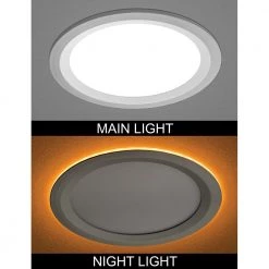Commercial Electric Ultra Slim 8 in. Color Selectable CCT Canless Integrated LED Recessed Light Trim with Night Light Feature (12-Pack) -Commercial Electric Sales commercial electric recessed lighting trims 53829101 12pk e1 1000