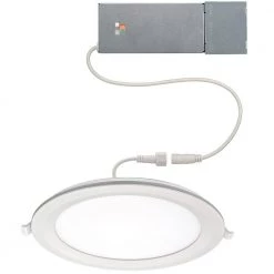 Commercial Electric Ultra Slim 8 in. Canless Selectable CCT Integrated LED Recessed Light Trim with Night Light Feature 1800 Lumens -Commercial Electric Sales commercial electric recessed lighting trims 53829101 40 1000
