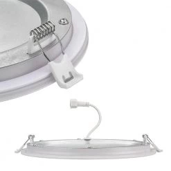 Commercial Electric Ultra Slim 8 in. Canless Selectable CCT Integrated LED Recessed Light Trim with Night Light Feature 1800 Lumens (4-Pack) -Commercial Electric Sales commercial electric recessed lighting trims 53829101 4pk c3 1000