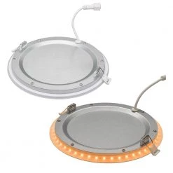 Commercial Electric Ultra Slim 8 in. Canless Selectable CCT Integrated LED Recessed Light Trim with Night Light Feature 1800 Lumens -Commercial Electric Sales commercial electric recessed lighting trims 53829101 77 1000