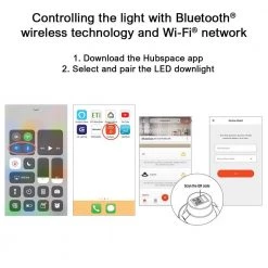 Commercial Electric 5 in./6 in. Smart Hubspace Color Selectable CCT Integrated LED Recessed Light Trim -Commercial Electric Sales commercial electric recessed lighting trims 538561010 c3 1000
