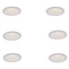 Commercial Electric 6 in. R30 White Recessed Can Light Baffle Trim (6-Pack) -Commercial Electric Sales commercial electric recessed lighting trims cat634 6pk 64 1000