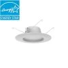 Commercial Electric 5/6 in. New Construction or Remodel White Dimmable Integrated LED Recessed Trim Cool White 4000k (4-Pack) -Commercial Electric Sales commercial electric recessed lighting trims dl n28a11fr1 40 64 1000