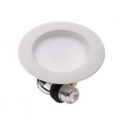 Commercial Electric 4 in. New Construction or Remodel White Dimmable LED Recessed Trim with Adjustable Color Changing Technology (4-Pack)