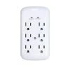 Commercial Electric 6-Outlet Wall Mounted Surge Protector, White -Commercial Electric Sales commercial electric surge protectors la 9a 8 64 1000