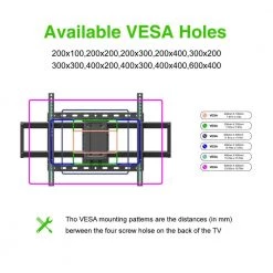 Commercial Electric Full Motion Wall Mount for 32 in. to 90 in. TVs -Commercial Electric Sales commercial electric tv mounts xd2616 l 4f 1000