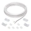 Commercial Electric 13 ft. White Connector Cord LED Strip Light Accessory Pack (4 Wire-to-Tape Connectors, 6 Wire Mounting Clips) 2 Commercial Electric 13 ft. White Connector Cord LED Strip Light Accessory Pack (4 Wire-to-Tape Connectors, 6 Wire Mounting Clips) -Commercial Electric Sales commercial electric under cabinet lighting accessories c560110 64 1000