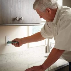 Commercial Electric DualCheck 2-in-1 Tester, 50-1000V AC Non-Contact Voltage Detector and GFCI Outlet Circuit Analyzer -Commercial Electric Sales commercial electric voltage tester ce vd7504gfi 1f 1000