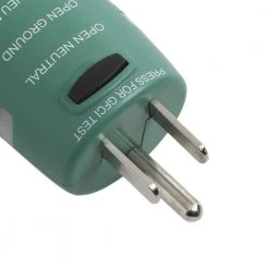 Commercial Electric DualCheck 2-in-1 Tester, 50-1000V AC Non-Contact Voltage Detector and GFCI Outlet Circuit Analyzer -Commercial Electric Sales commercial electric voltage tester ce vd7504gfi 40 1000