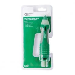 Commercial Electric DualCheck 2-in-1 Tester, 50-1000V AC Non-Contact Voltage Detector and GFCI Outlet Circuit Analyzer -Commercial Electric Sales commercial electric voltage tester ce vd7504gfi 66 1000