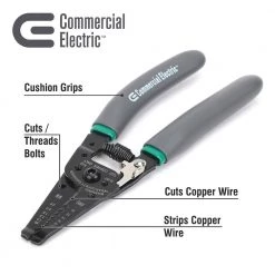 Commercial Electric 7 in. Wire Stripper and Cutter -Commercial Electric Sales commercial electric wire strippers ce190201 4f 1000