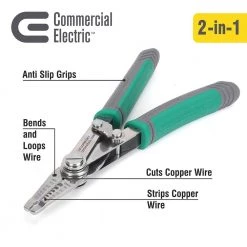 Commercial Electric Double Jaw Wire Stripper and Crimper -Commercial Electric Sales commercial electric wire strippers ce190205 d4 1000