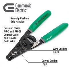 Commercial Electric Coaxial Cable Stripper -Commercial Electric Sales commercial electric wire strippers ce70808 c3 1000