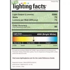 Commercial Electric 4 ft. High Output 5200 Lumens Integrated LED White Wraparound Light 4000K Bright White 120-277V Energy Star (4-Pack) 18 Commercial Electric 4 ft. High Output 5200 Lumens Integrated LED White Wraparound Light 4000K Bright White 120-277V Energy Star (4-Pack) -Commercial Electric Sales commercial electric wraparound lights 54677691 4pk 4f 1000