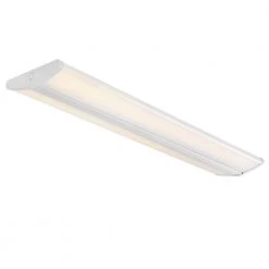 Commercial Electric Ultra Low Profile 4 ft. High Output 5500 Lumens Integrated LED Dimmable White Wraparound Light 4000K Bright White -Commercial Electric Sales commercial electric wraparound lights 56802141 44 1000