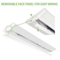 Commercial Electric 4 ft. High Output 7500 Lumens Integrated LED Dimmable White Wraparound Light 4000K Ultra Low Profile 16 Commercial Electric 4 ft. High Output 7500 Lumens Integrated LED Dimmable White Wraparound Light 4000K Ultra Low Profile -Commercial Electric Sales commercial electric wraparound lights 568031410 a0 1000